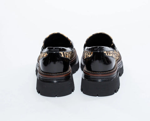 Pantofi din piele naturala,animal print