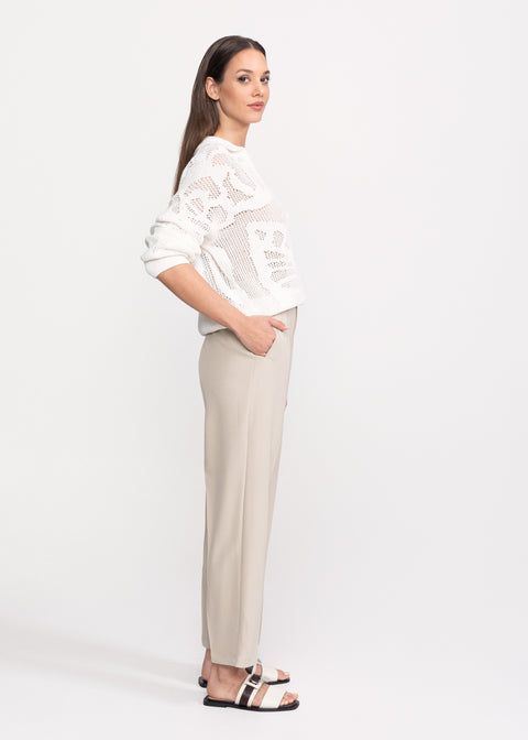 Pantaloni eleganti cu croiala dreapta