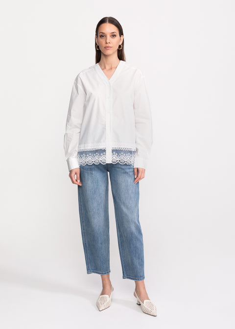 Shirt with Lace Details