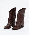 Cizme Western Rock-Chic din Piele Naturală