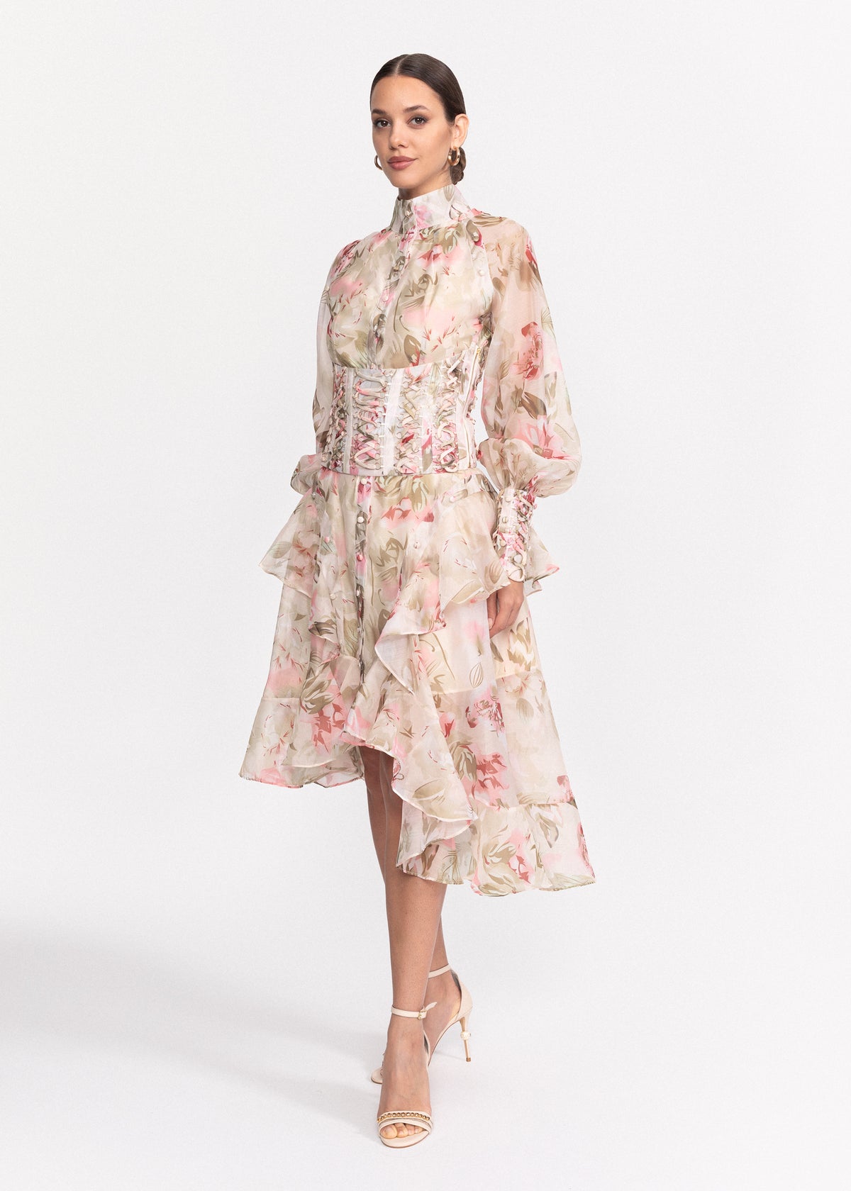 Rochie Scurta cu croiala asimetrica si corset