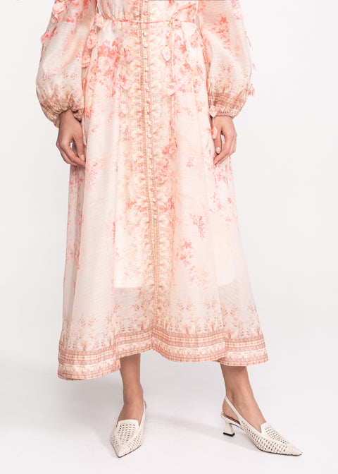 Rochie Midi cu imprimeu floral romantic