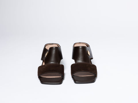 Modern Mules with Geometric Heel
