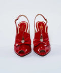 Pantofi din piele lăcuită cu toc înalt de 11 cm – puterea eleganței autentice