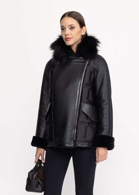 Geaca scurta din Shearling