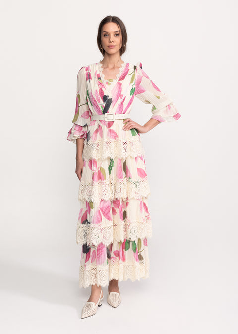 Rochie Lunga cu imprimeu floral