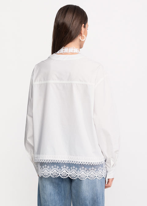 Shirt with Lace Details