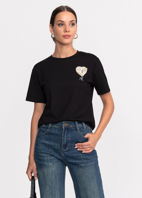 Tricou casual din bumbac AnnaLafaet