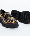 Pantofi din piele naturala,animal print