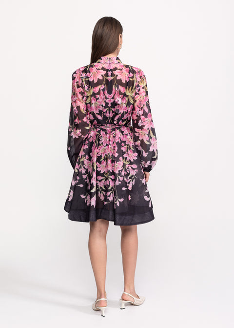 Rochie cu imprimeu floral amplu