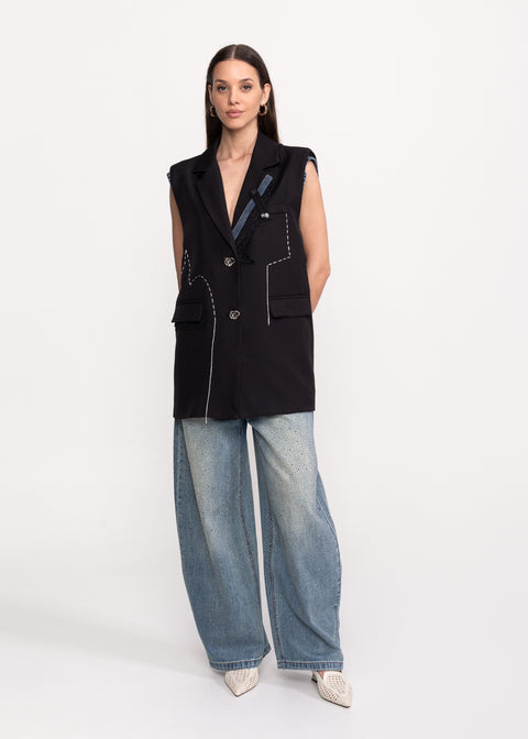 Blazer-Style Vest
