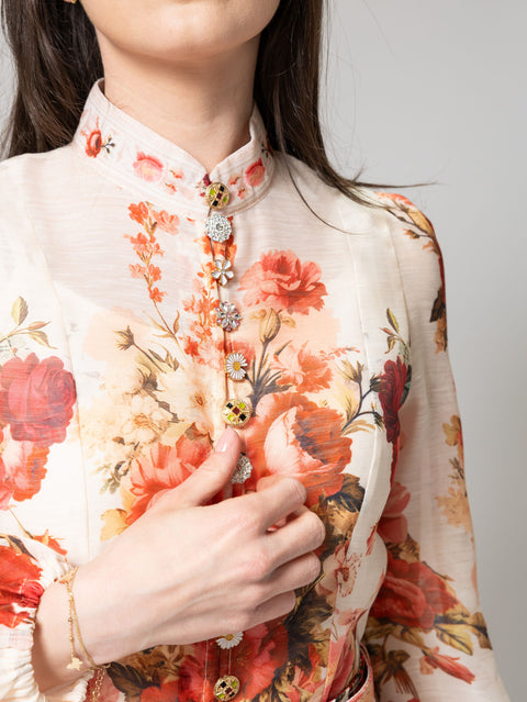 Floral Print Midi Dress