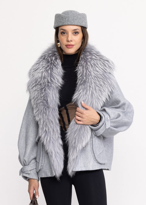 Geaca din lana cu blanita 25838