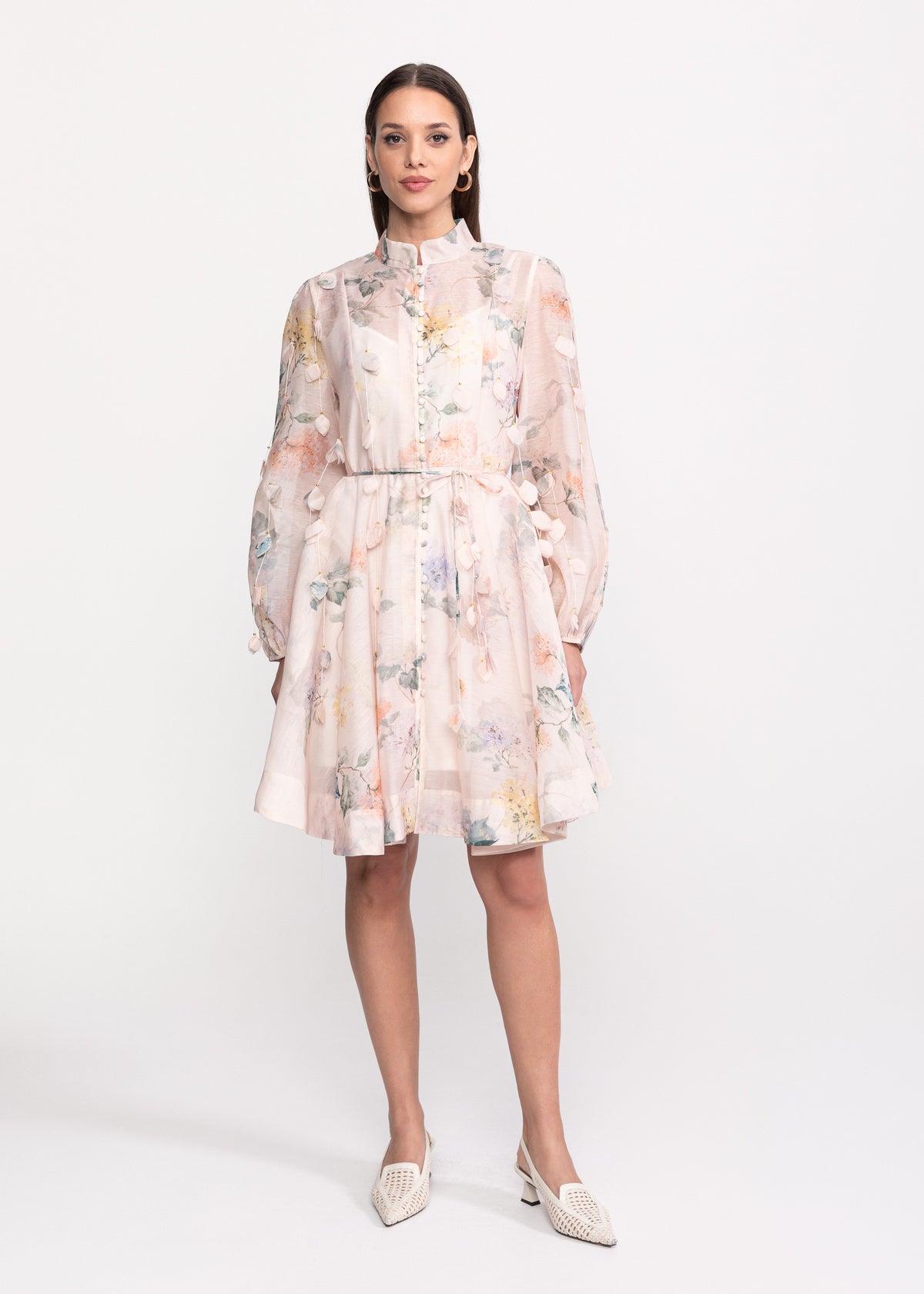 Rochie cu imprimeu floral elegant