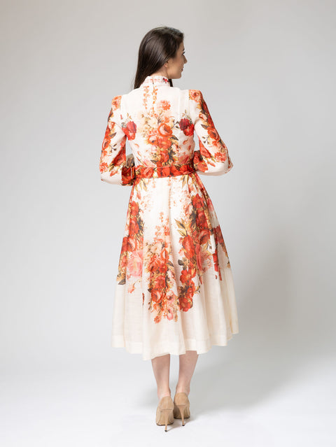 Floral Print Midi Dress