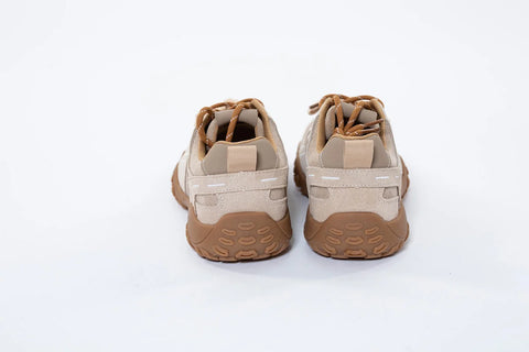 Adidași din Piele Naturală Întoarsă Bej/Taupe - Eleganță și Confort