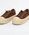 Pantofi sport cu platformă – piele naturală întoarsă