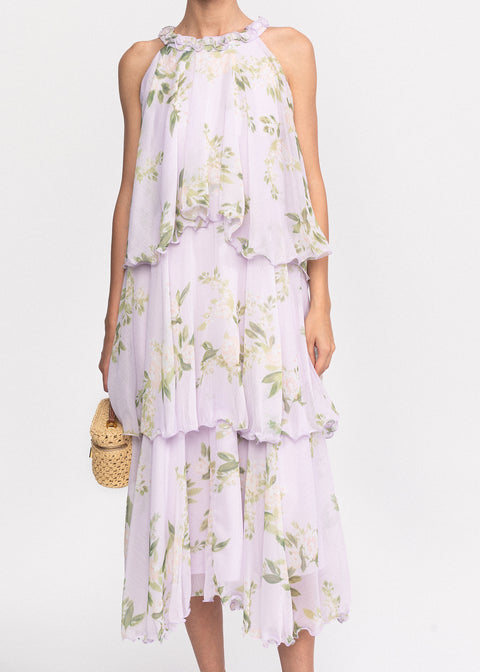 Rochie Midi vaporoasa cu croiala ampla