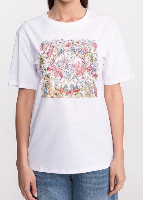 Tricou cu motive florale