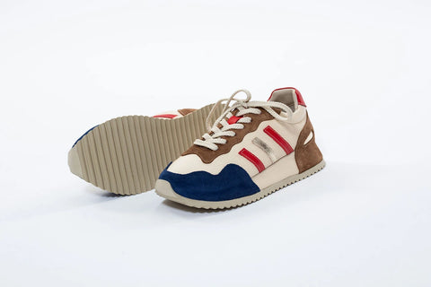 Adidasi din piele,multicolor