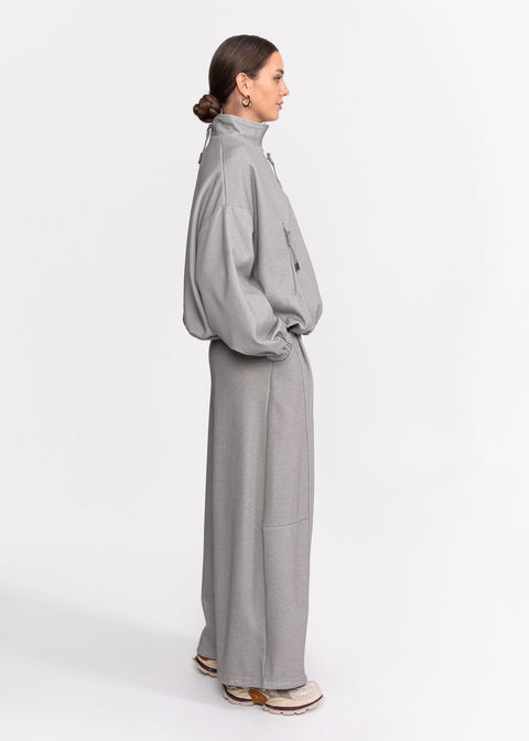 Pantaloni casual din bumbac moale si croi lejer