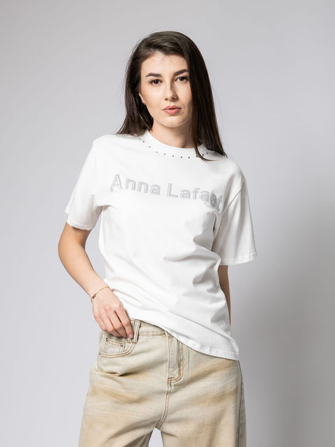 Cotton T-Shirt with Snap Buttons