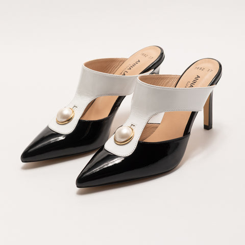 Pantofi cu Toc si Accesoriu Perla