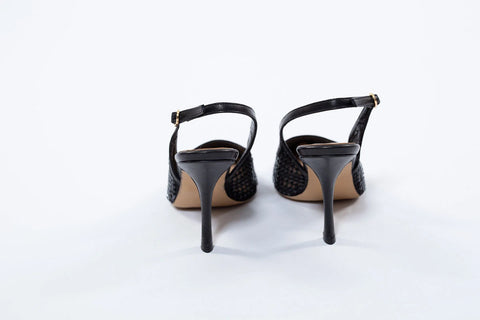 Pantofi eleganți cu plasă și vârf ascuțit – toc subțire 9 cm AnnaLaFaet