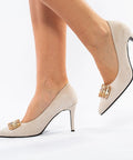 Pantofi eleganti din piele întoarsă