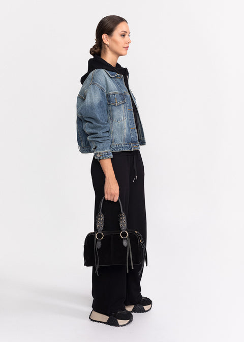 Geaca denim cu croiala clasica 68991