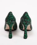 Pantofi damă piele, print leopard, toc 9cm