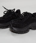 Adidași cu cristale negre