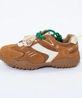 Adidași din Piele Naturală Întoarsă Camel/Ivoar - Eleganță și Confort