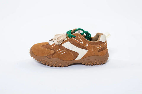 Adidași din Piele Naturală Întoarsă Camel/Ivoar - Eleganță și Confort