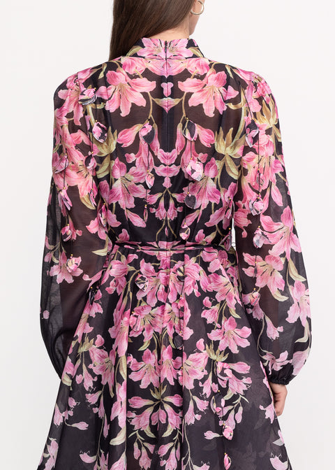 Rochie cu imprimeu floral amplu