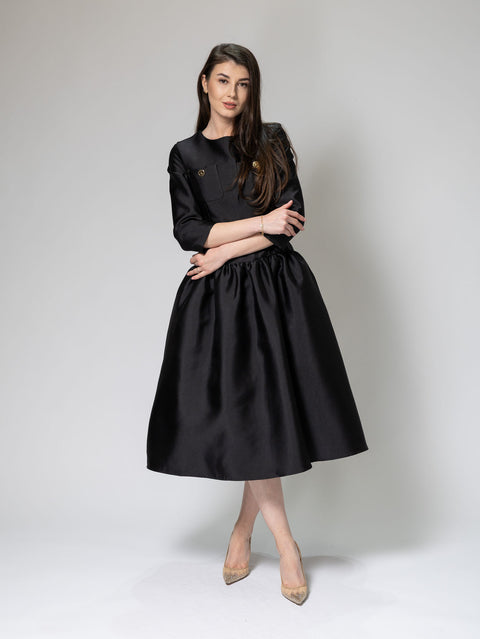 Satin Midi Dress