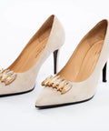 Pantofi eleganti din piele întoarsă