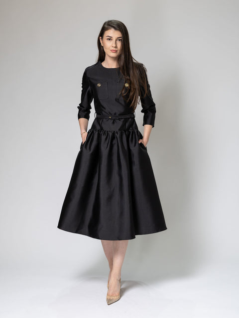 Satin Midi Dress