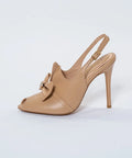 Pantofi din piele naturală nude cu toc înalt de 11 cm – puterea eleganței autentice