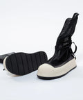 Ghete din piele in combinatie cu plasa
