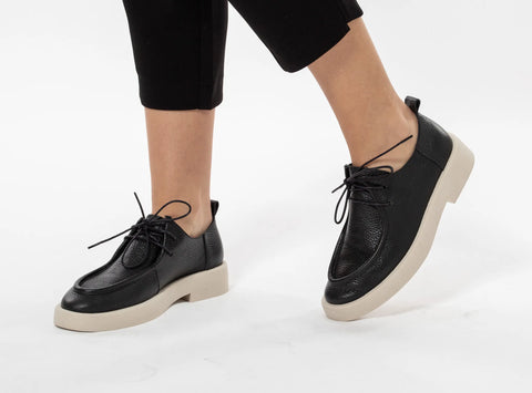 Loafers Negri Lore din piele naturală