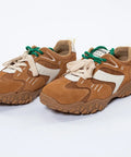 Adidași din Piele Naturală Întoarsă Camel/Ivoar - Eleganță și Confort