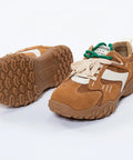 Adidași din Piele Naturală Întoarsă Camel/Ivoar - Eleganță și Confort