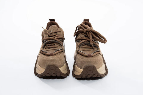 Sneaker din Piele Naturală cu Talpă Masivă