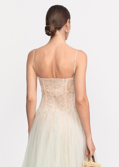 Rochie Midi din tulle cu detalii rafinate