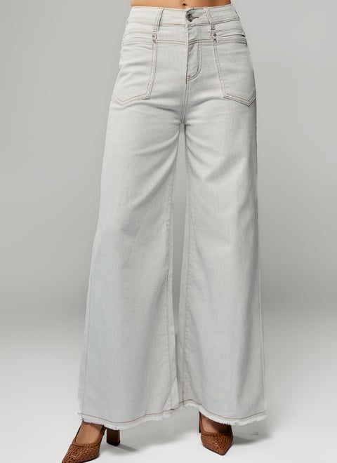 Wide-Leg High-Waisted Jeans