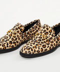 Pantofi din piele naturală leopard