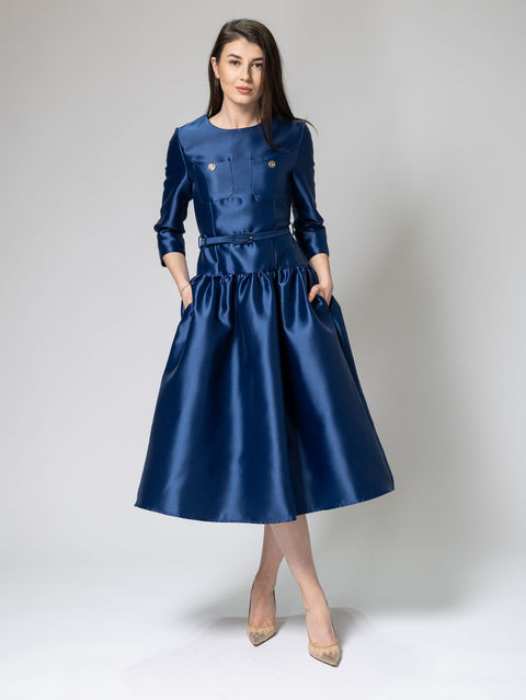 Satin Midi Dress