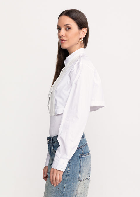 High-Neck Bodysuit Shirt