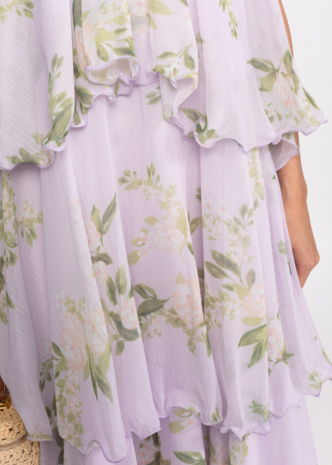 Rochie Midi vaporoasa cu croiala ampla